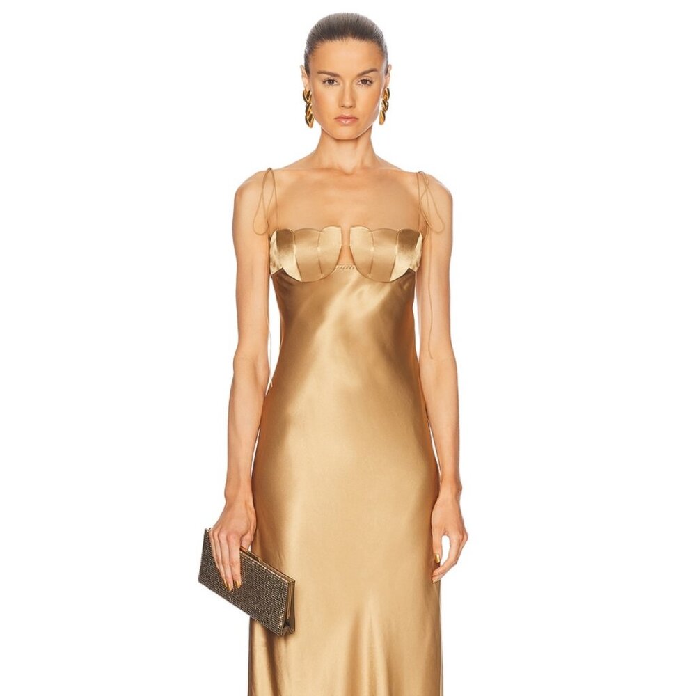 Anna October - Tulip Maxi Dress in Gold